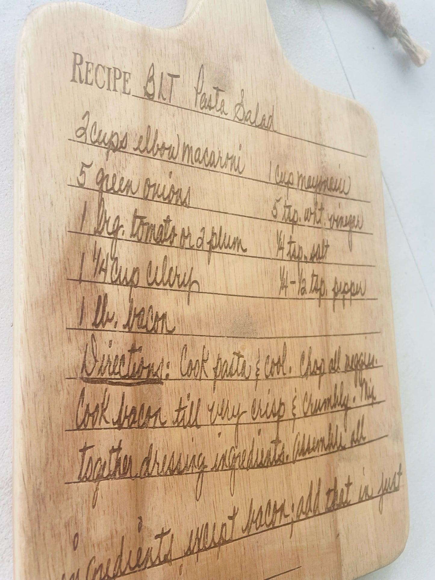 Family Recipe Board